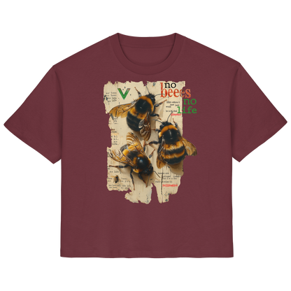 vegwear "no bees no life" 2.0 - Damen T-Shirt, bio, vegan