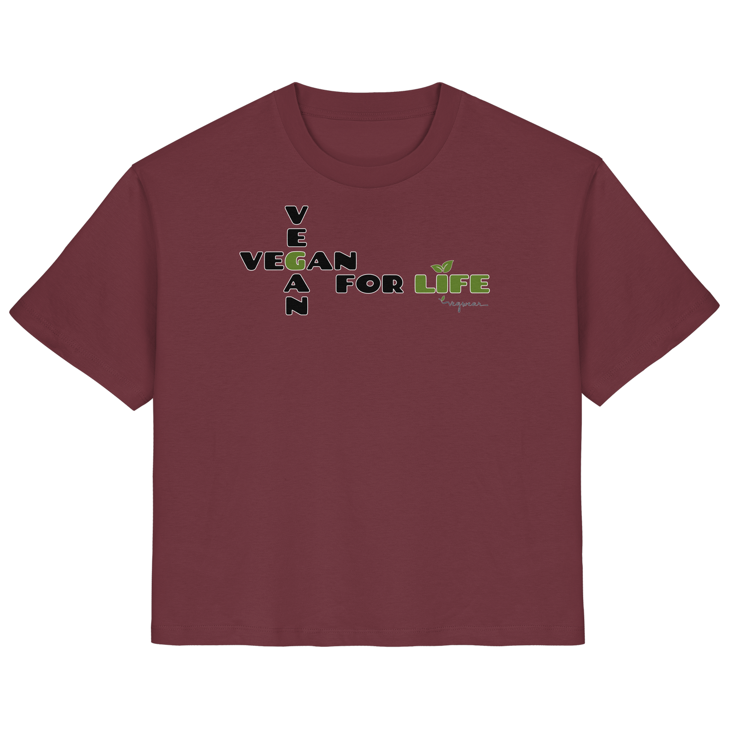 vegwear "vegan for life" - Damen T-Shirt bio vegan fair