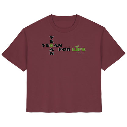 vegwear "vegan for life" - Damen T-Shirt bio vegan fair