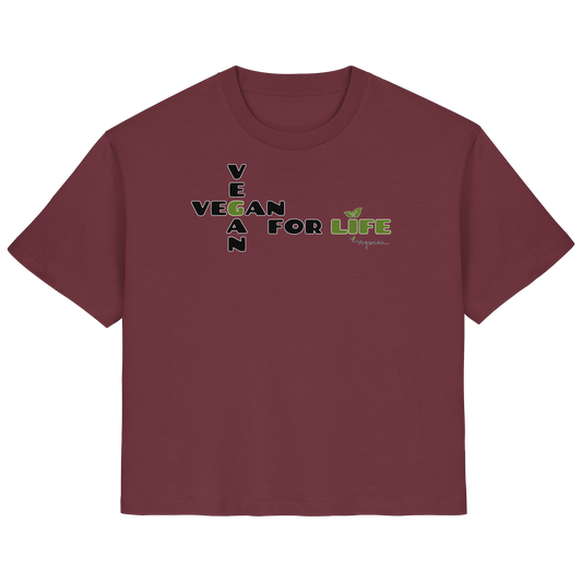 vegwear "vegan for life" - Damen T-Shirt bio vegan fair