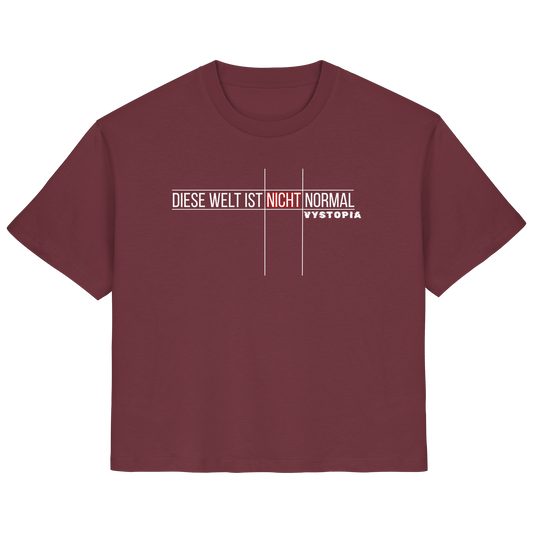 vegwear "Diese Welt ist nicht normal" - Damen Bio T-Shirt
