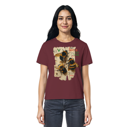 vegwear "no bees no life" 2.0 - Damen T-Shirt, bio, vegan