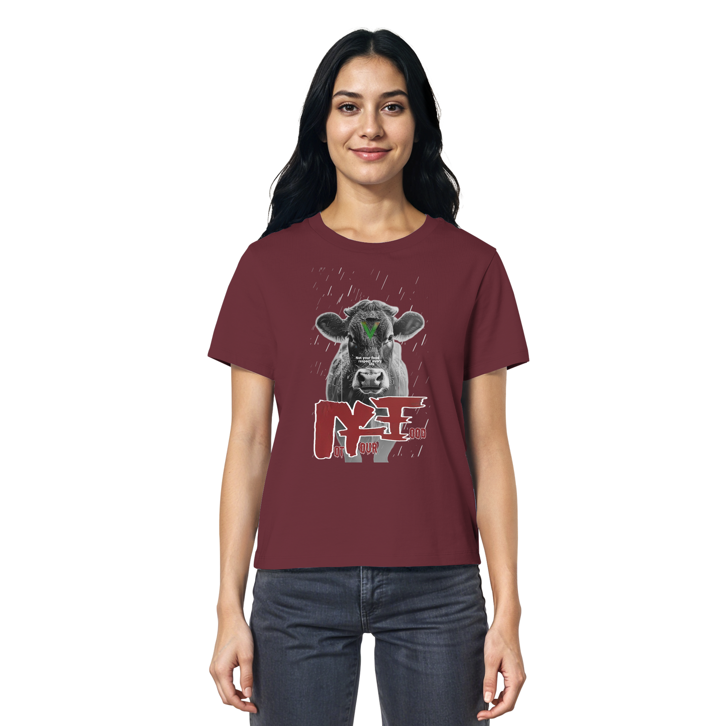 vegwear "not your food" - Damen Bio T-Shirt