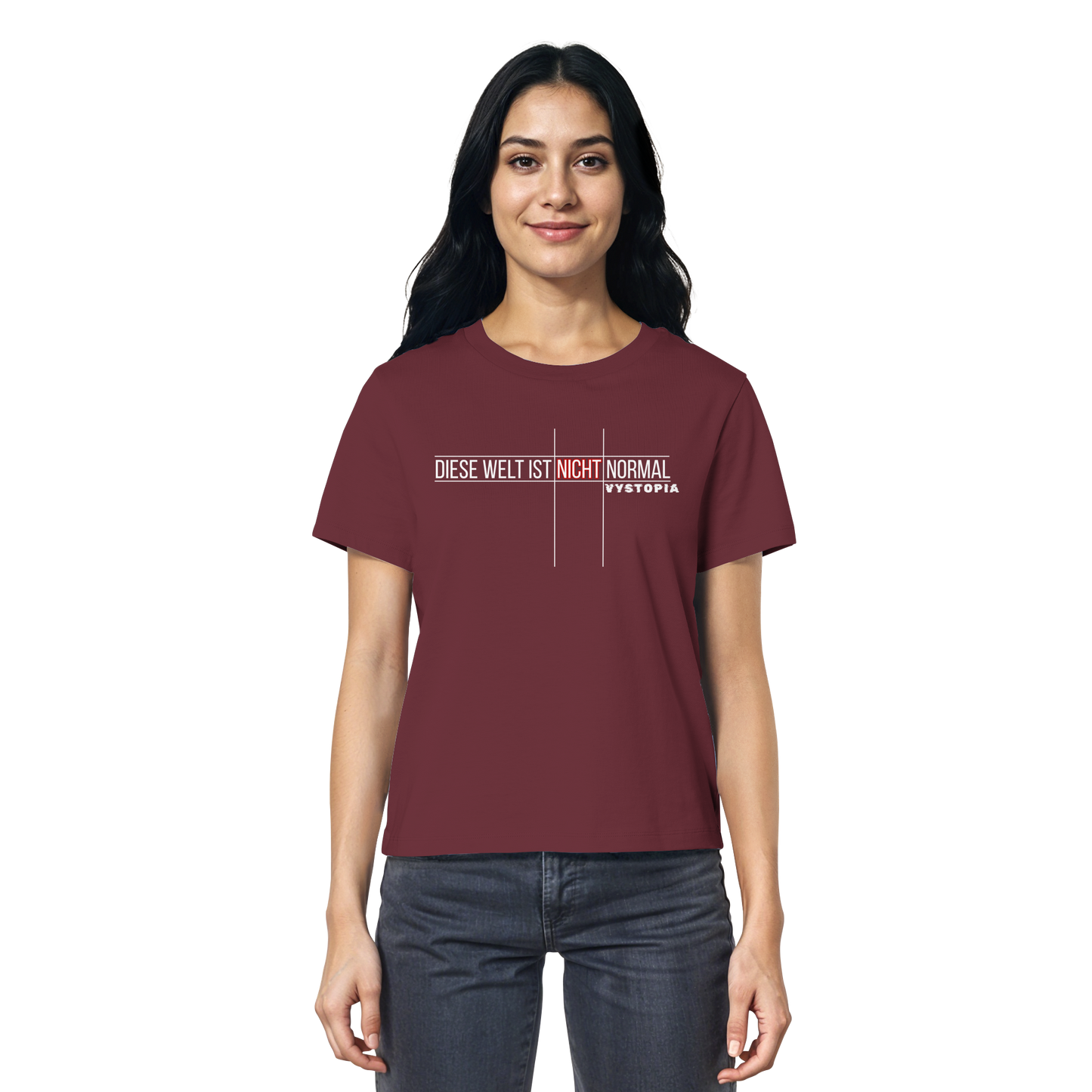 vegwear "Diese Welt ist nicht normal" - Damen Bio T-Shirt