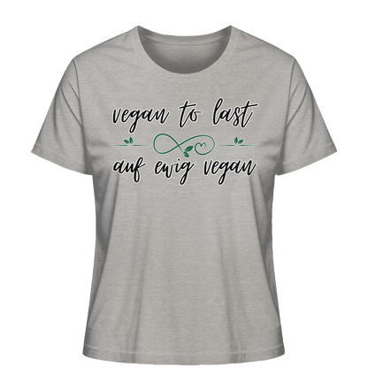 Motiv "vegan to last" - Damen Bio T-Shirt