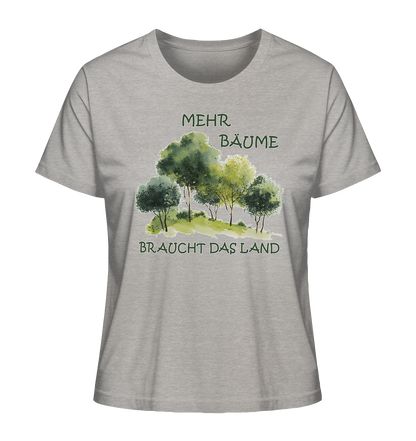 Motiv "mehr Bäume" - Damen Bio T-Shirt