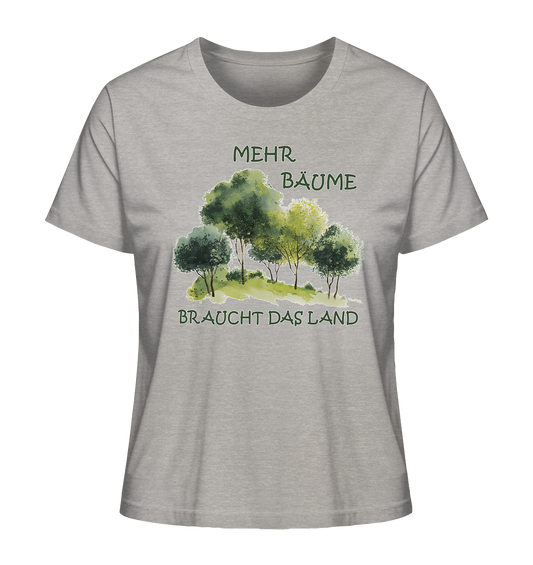 Motiv "mehr Bäume" - Damen Bio T-Shirt