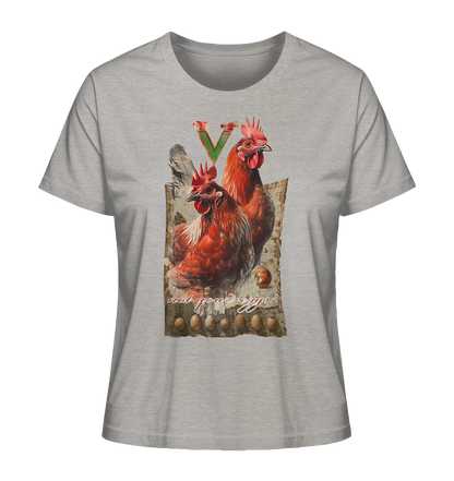 Motif "not your eggs" - women's organic T-shirt
