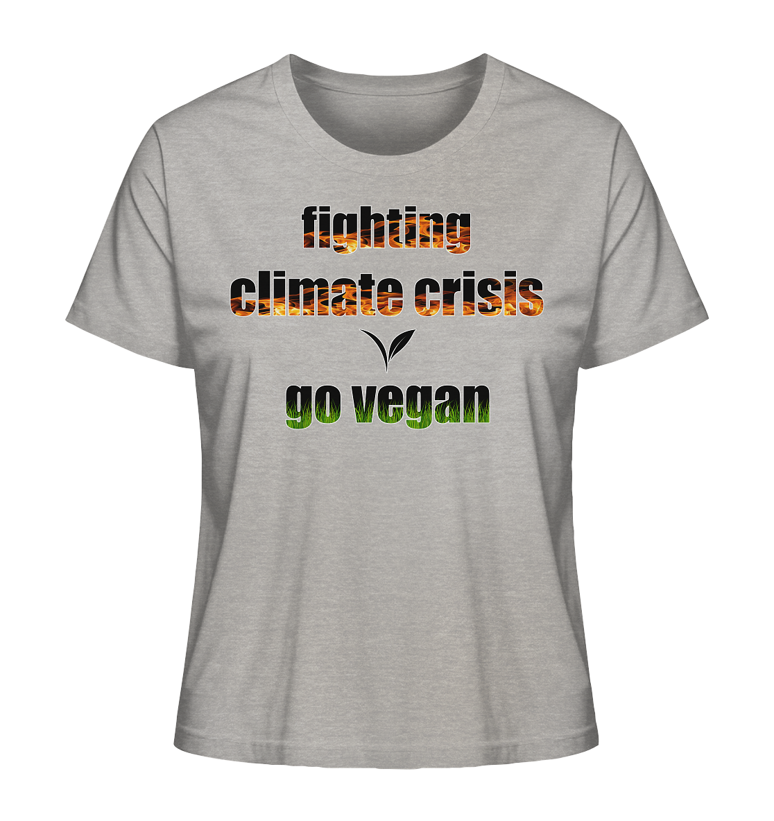 Motiv "fighting climate cirsis" - Damen Bio T-Shirt