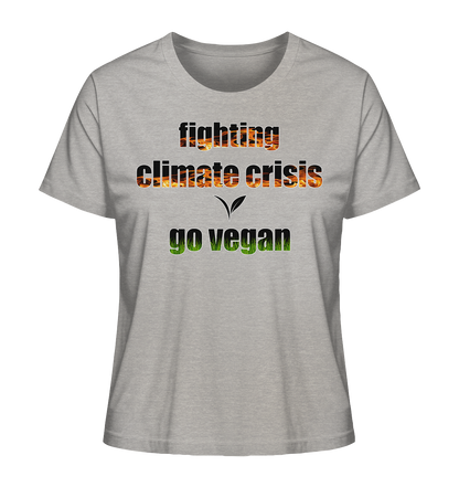 Motiv "fighting climate cirsis" - Damen Bio T-Shirt