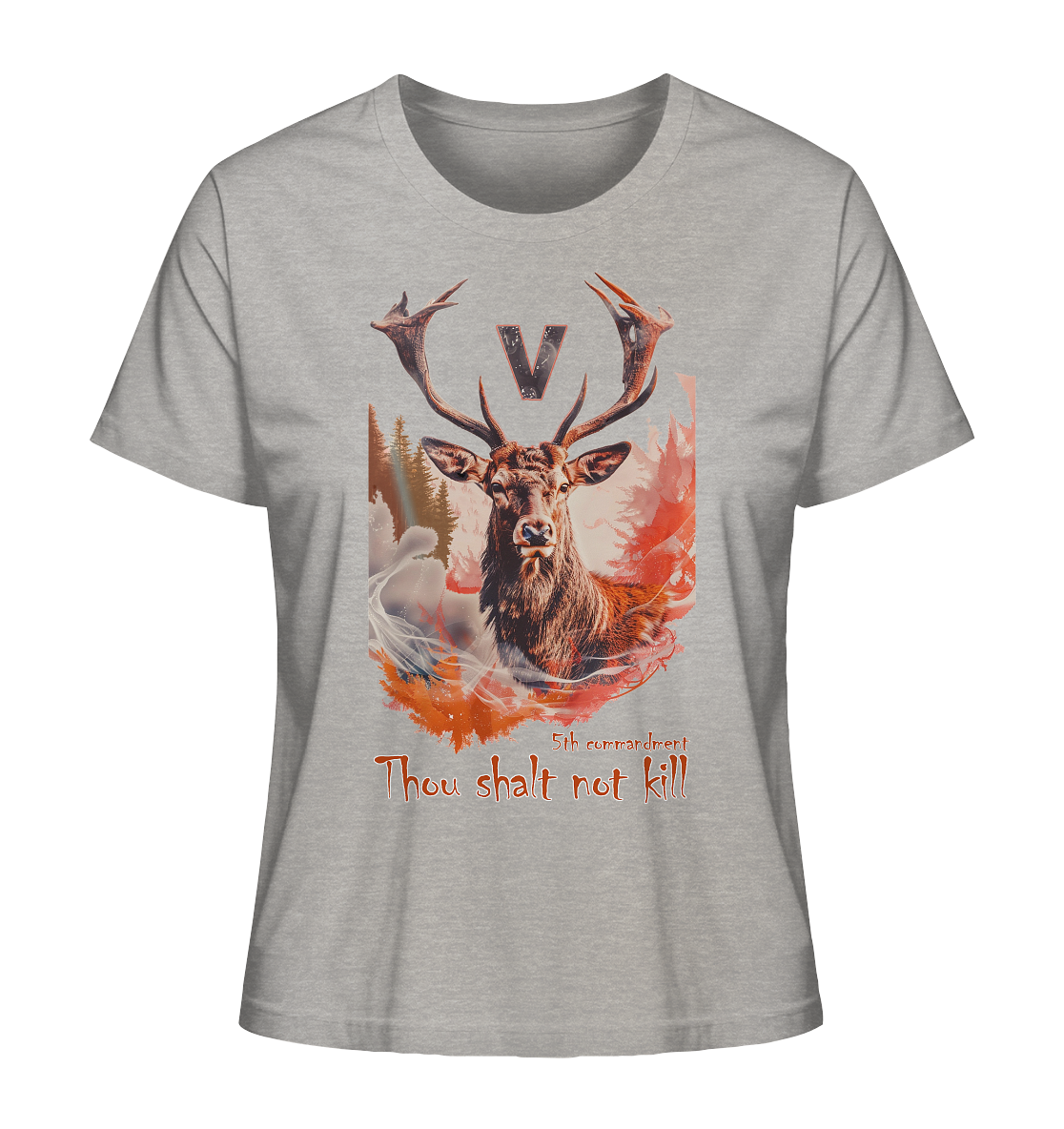 Motiv "thou shalt not kill"- Damen Bio T-Shirt