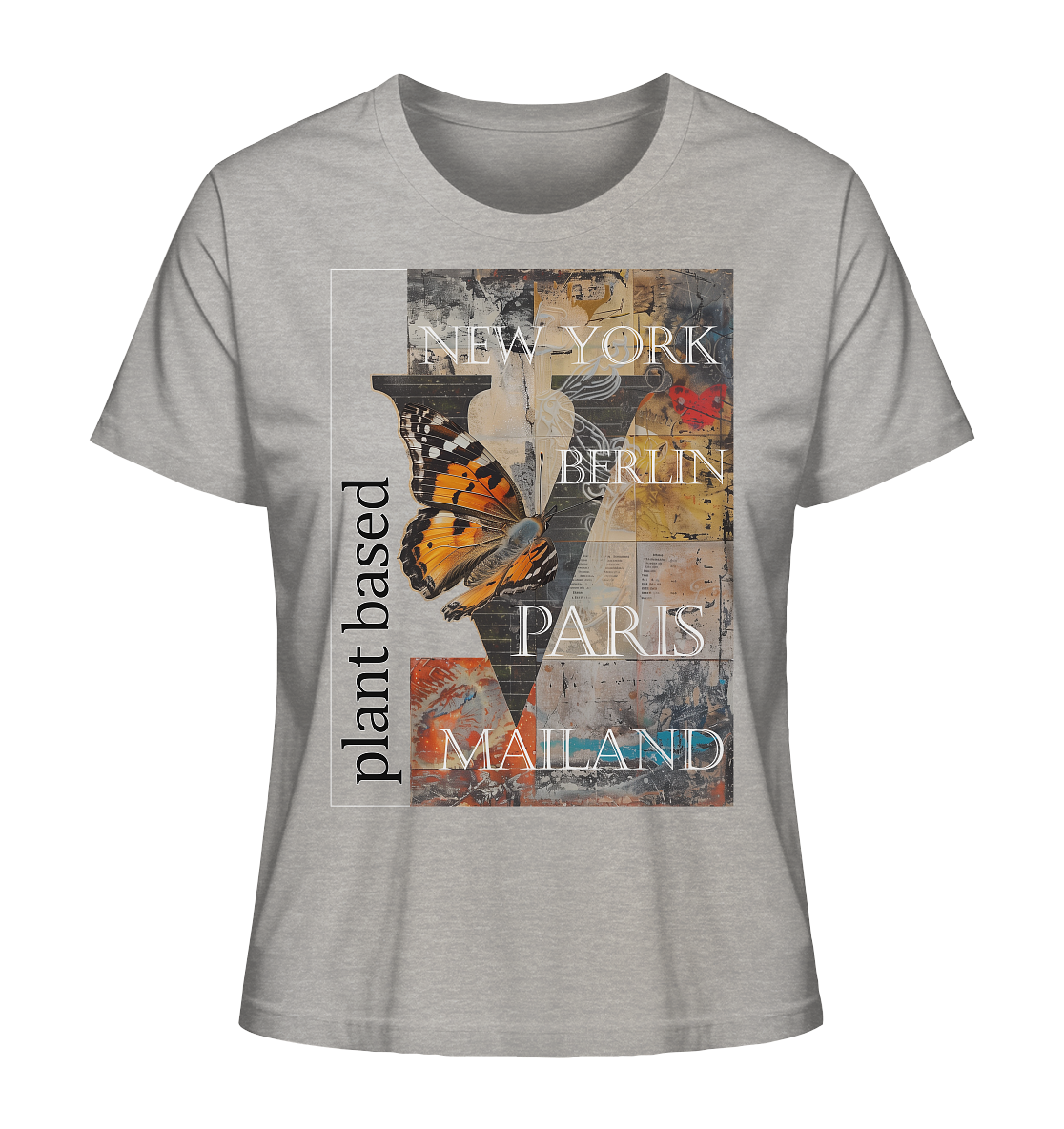 Motiv "plant based cities" - Damen Bio T-Shirt