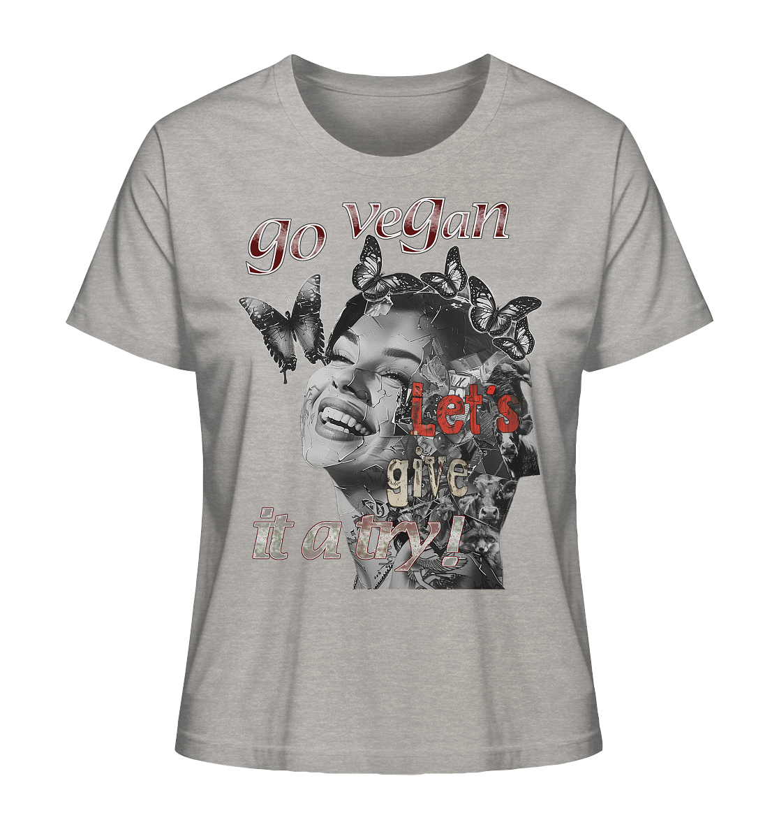 Motiv "Let's give it a try" - Damen Bio T-Shirt