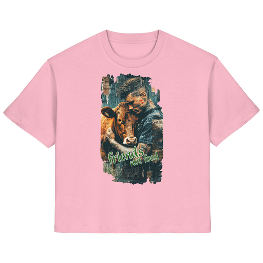 vegwear "friends not food" - Damen Bio T-Shirt, bio, fair