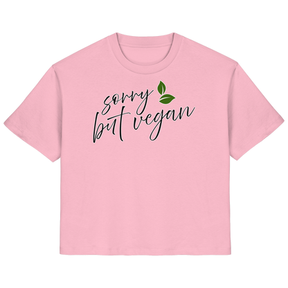 vegwear "sorry but vegan" - women's T-shirt, organic, vegan