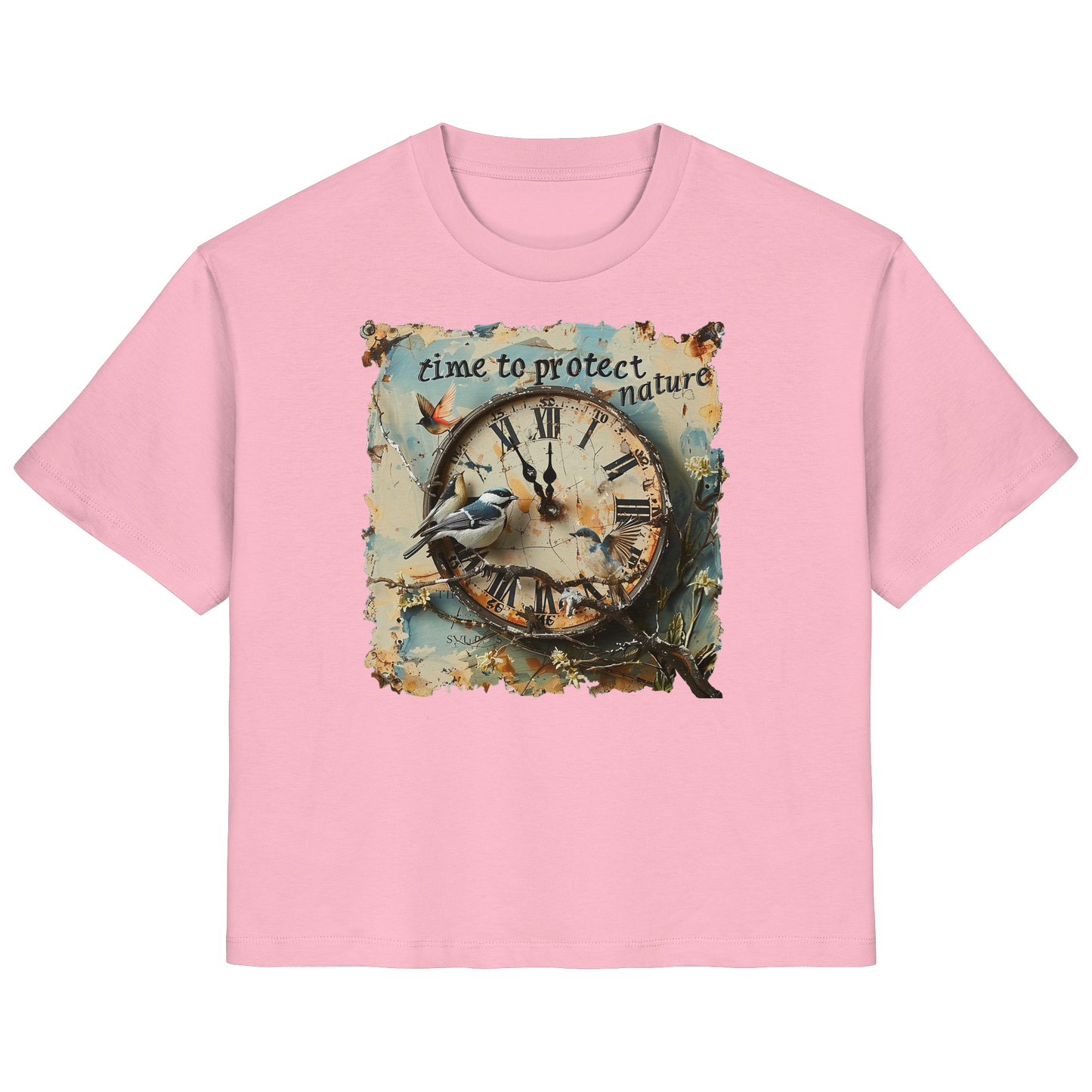 vegwear "time to protect nature" - Damen T-Shirt, nachhaltige Mode