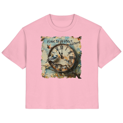 vegwear "time to protect nature" - Damen T-Shirt, nachhaltige Mode