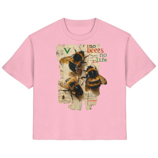 vegwear "no bees no life" 2.0 - Damen T-Shirt, bio, vegan
