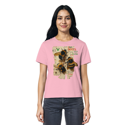 vegwear "no bees no life" 2.0 - Damen T-Shirt, bio, vegan
