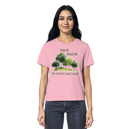 vegwear "mehr Bäume braucht das Land" - Damen Bio T-Shirt, vegan, fair, nachhaltig