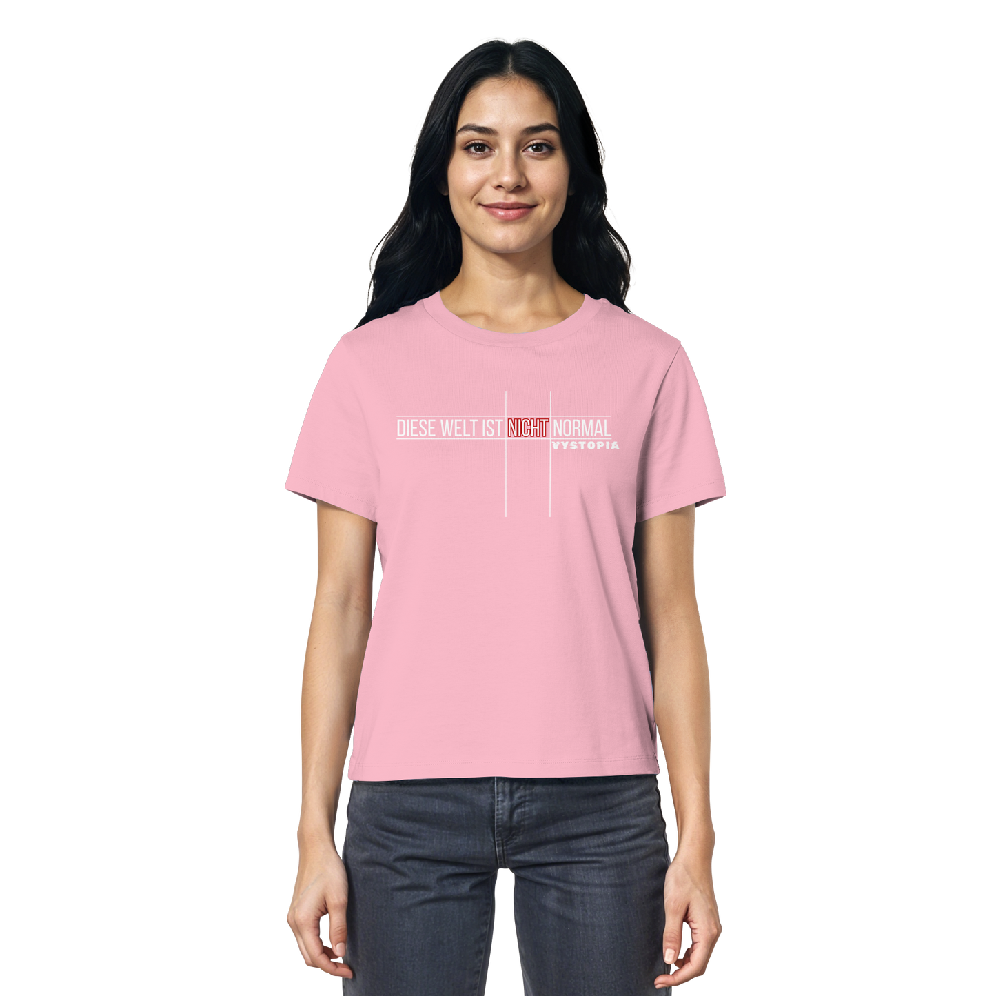 vegwear "Diese Welt ist nicht normal" - Damen Bio T-Shirt