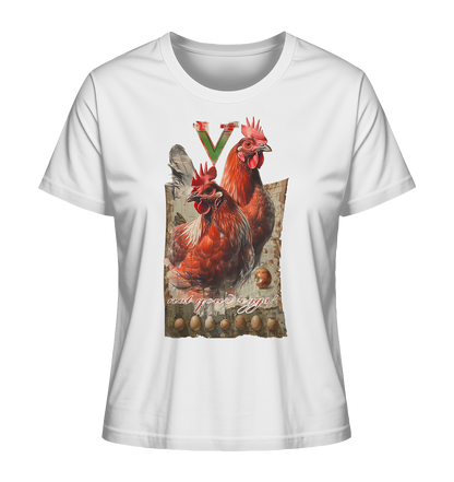 Motif "not your eggs" - women's organic T-shirt