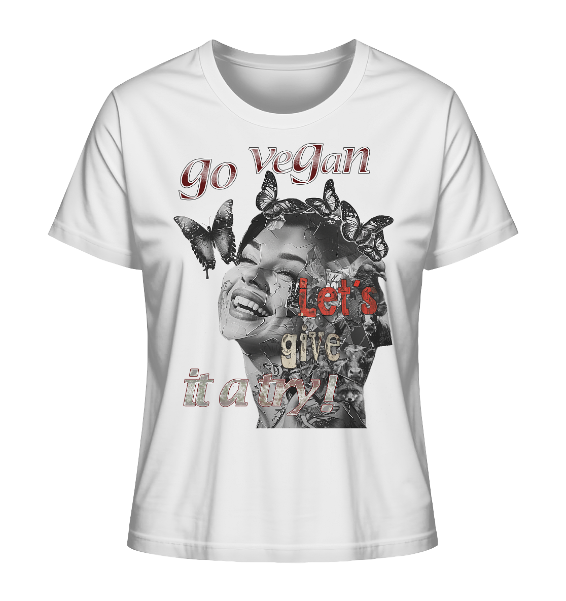 Motiv "Let's give it a try" - Damen Bio T-Shirt