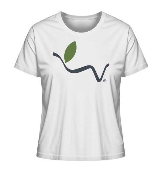 Motif "vegwear logo grey" - women's organic T-shirt
