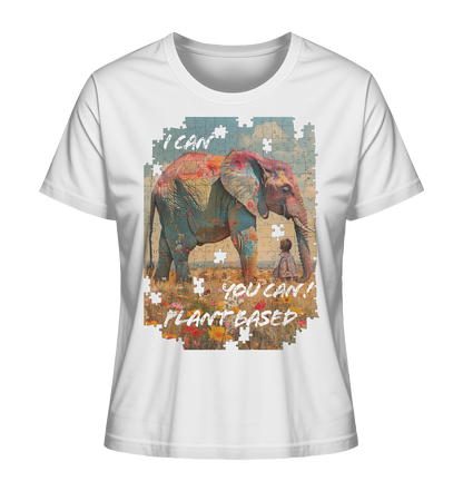 Motiv "plant based elephant" - Bio Damen T-shirt