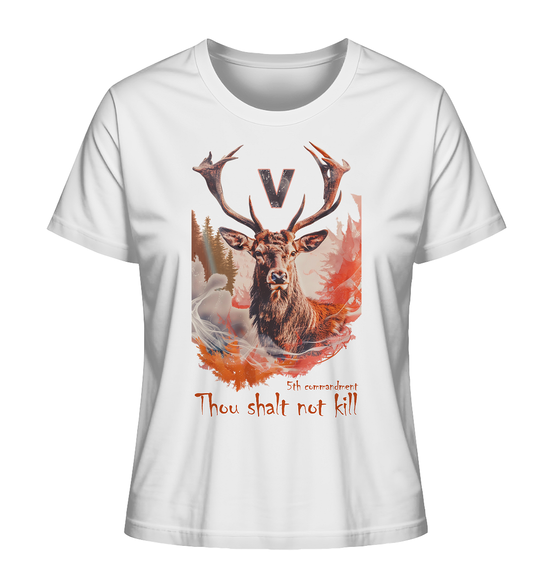 Motiv "thou shalt not kill"- Damen Bio T-Shirt