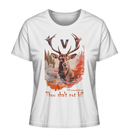 Motiv "thou shalt not kill"- Damen Bio T-Shirt