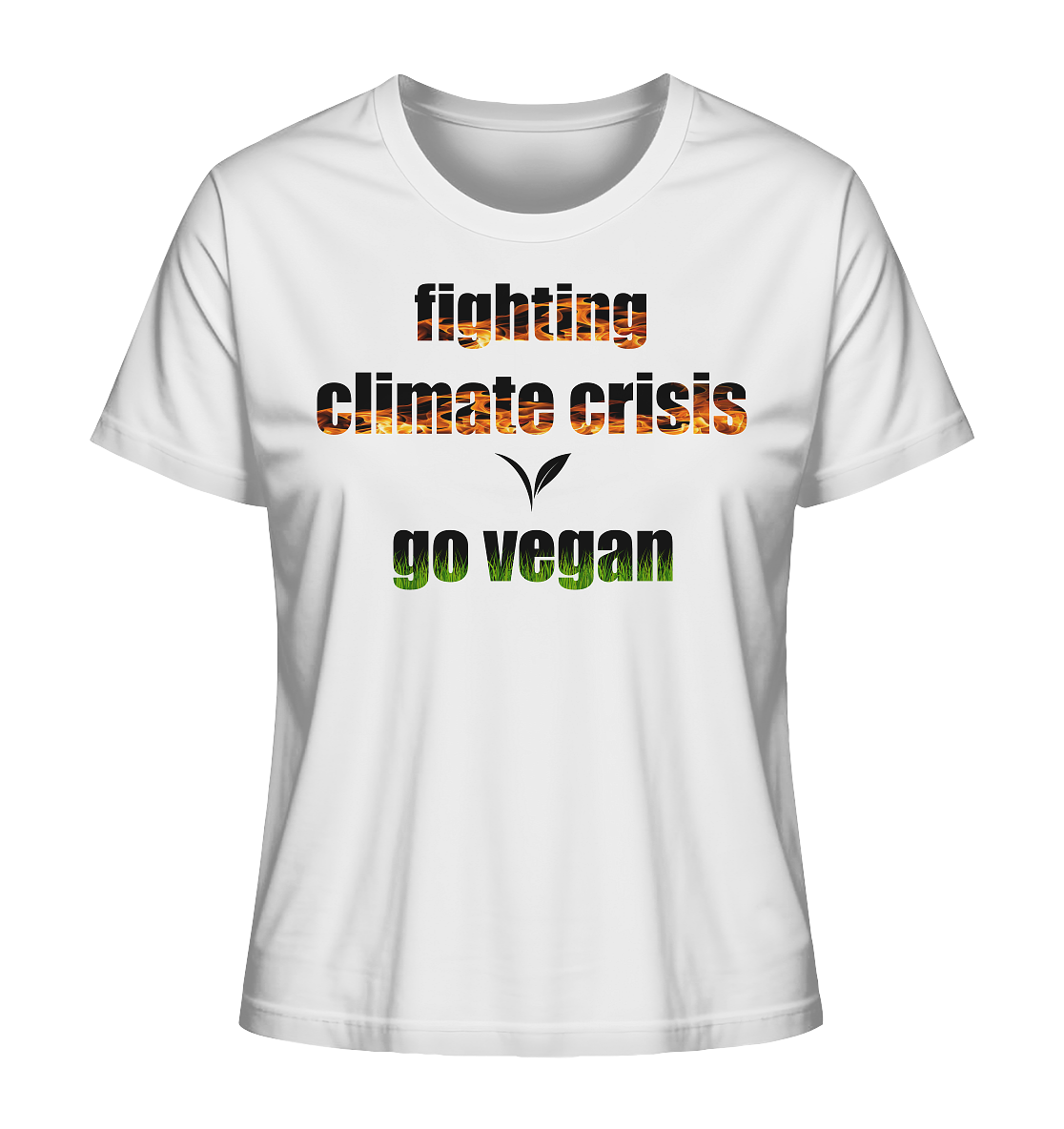Motiv "fighting climate cirsis" - Damen Bio T-Shirt