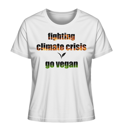 Motiv "fighting climate cirsis" - Damen Bio T-Shirt