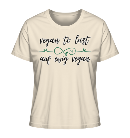 Motiv "vegan to last" - Damen Bio T-Shirt