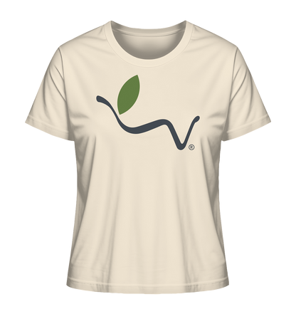 Motif "vegwear logo grey" - women's organic T-shirt