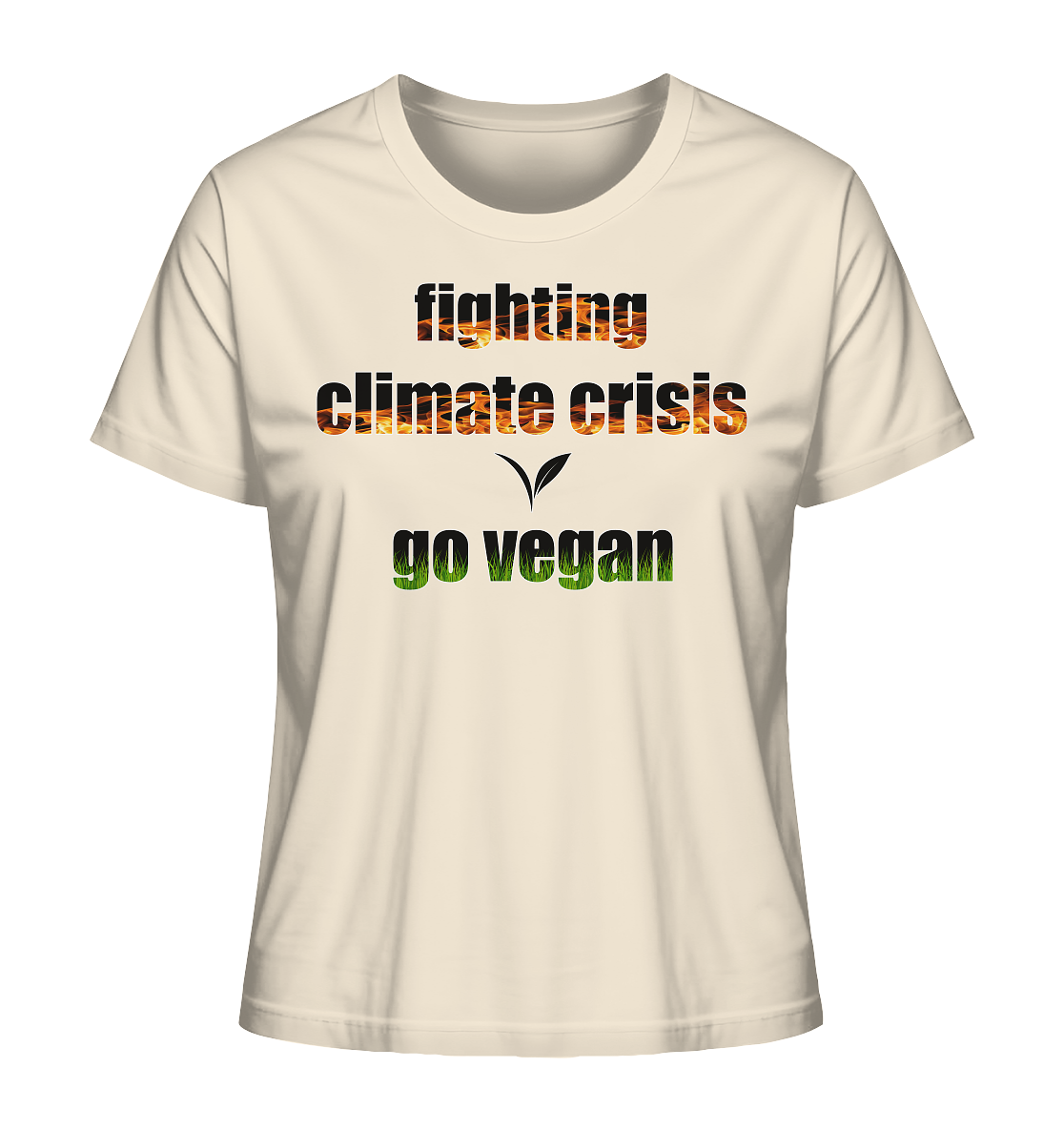 Motiv "fighting climate cirsis" - Damen Bio T-Shirt