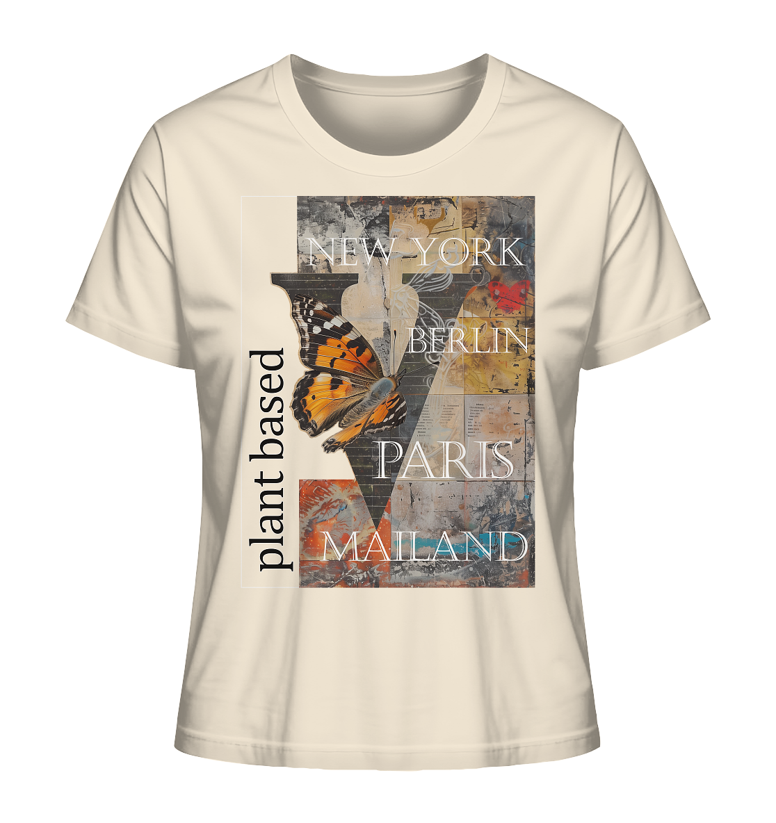 Motiv "plant based cities" - Damen Bio T-Shirt