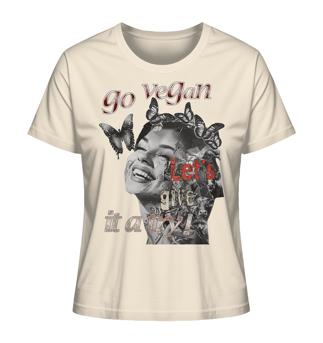 Motiv "Let's give it a try" - Damen Bio T-Shirt