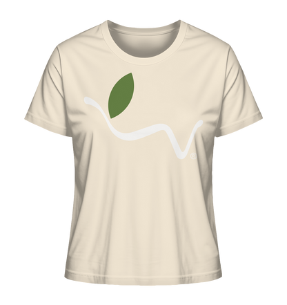 Motiv "vegwear Logo weiß" - Damen Bio T-Shirt