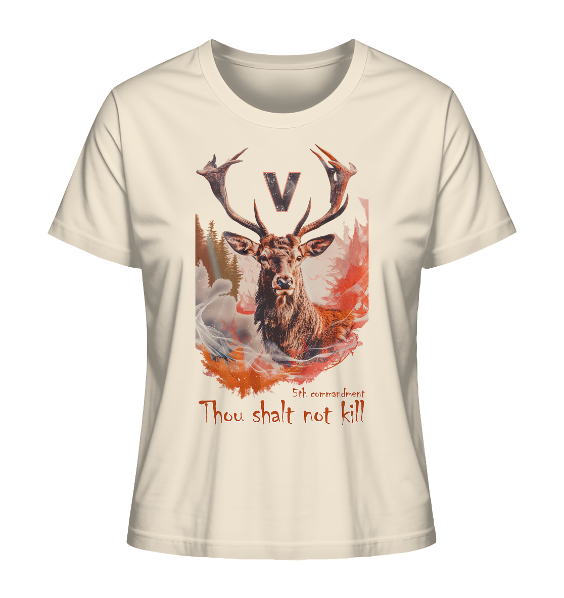 Motiv "thou shalt not kill"- Damen Bio T-Shirt