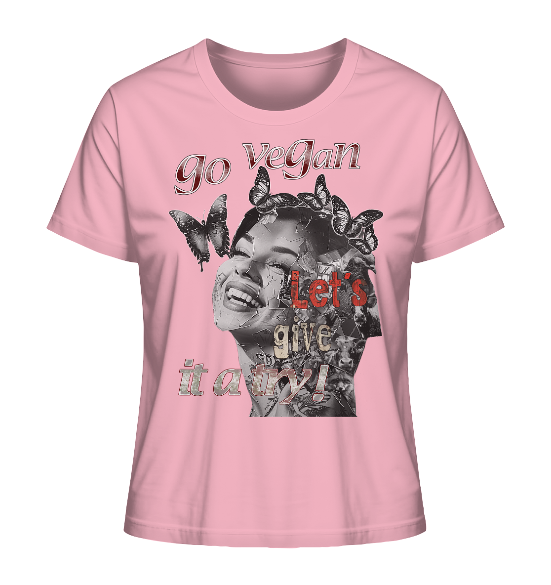 Motiv "Let's give it a try" - Damen Bio T-Shirt