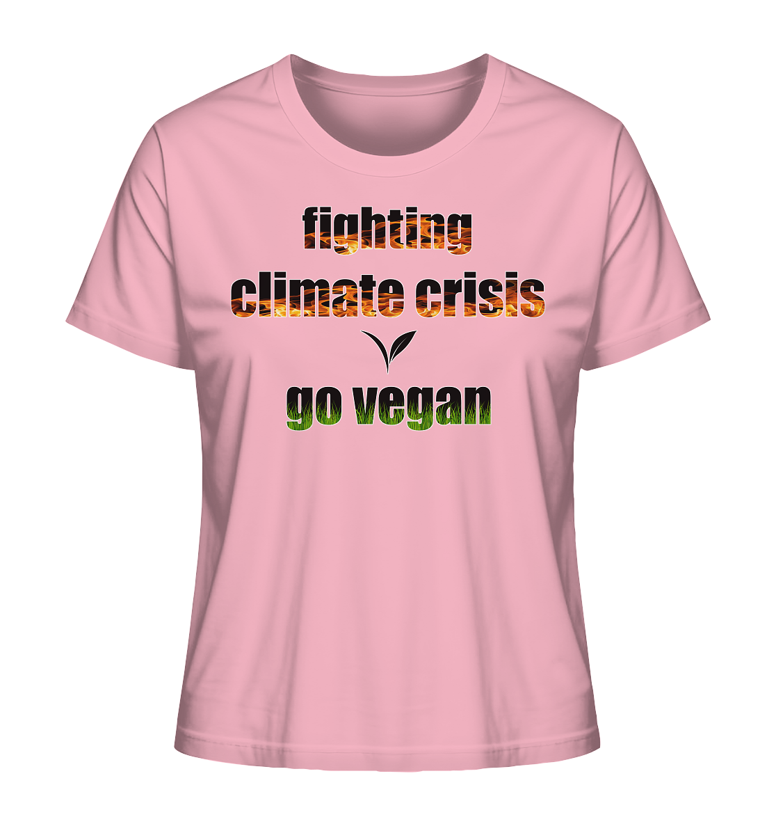 Motiv "fighting climate cirsis" - Damen Bio T-Shirt