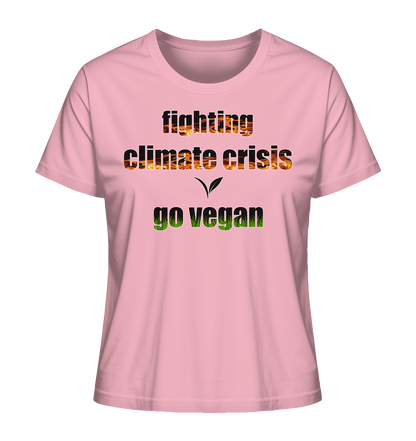 Motiv "fighting climate cirsis" - Damen Bio T-Shirt
