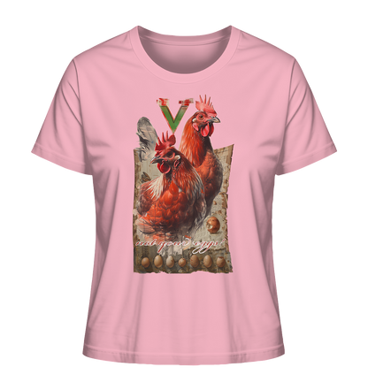 Motif "not your eggs" - women's organic T-shirt