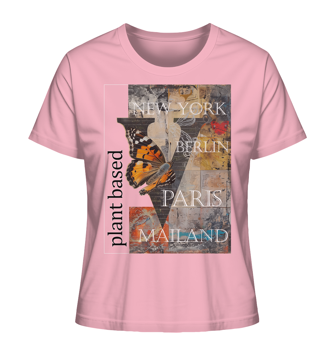 Motiv "plant based cities" - Damen Bio T-Shirt