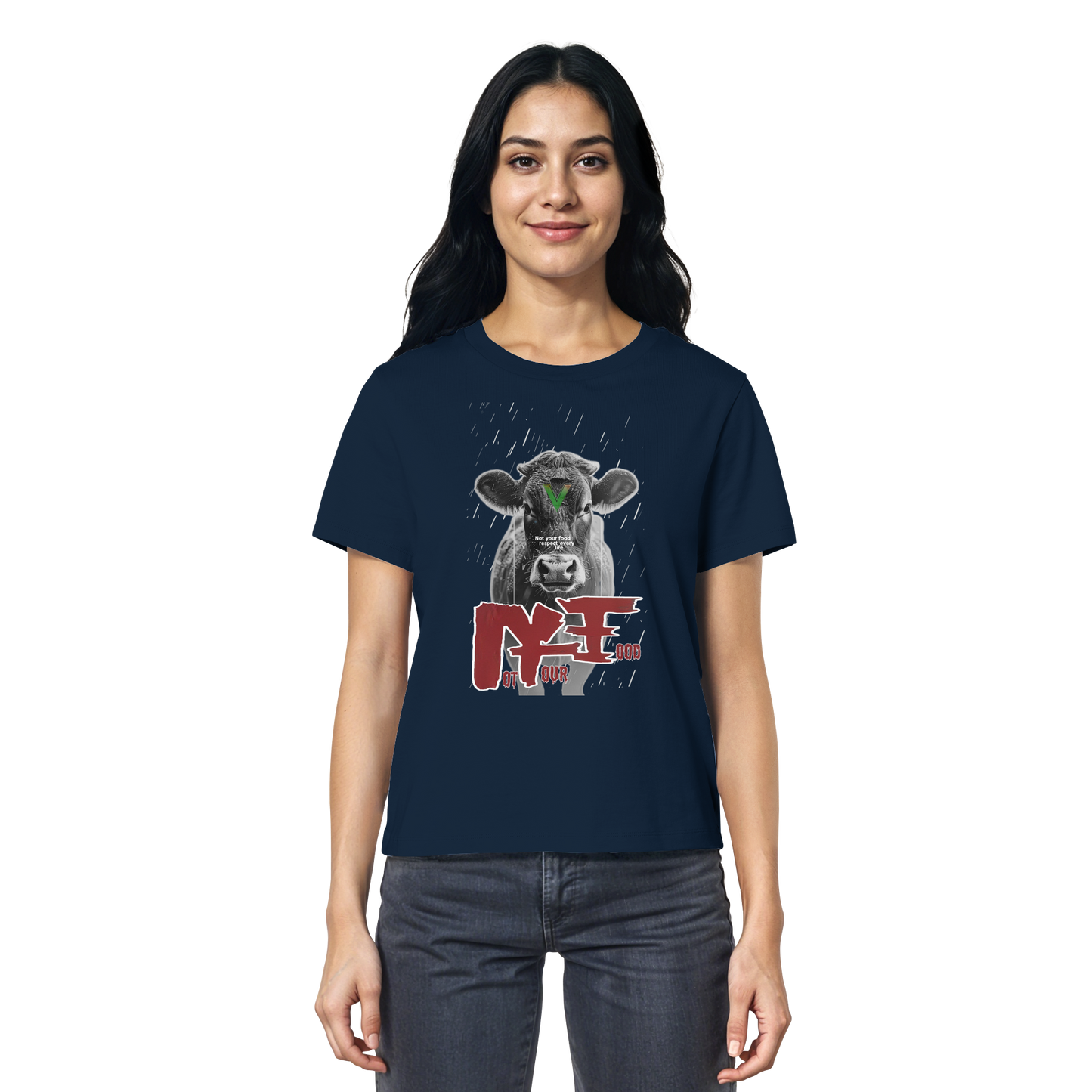 vegwear "not your food" - Damen Bio T-Shirt
