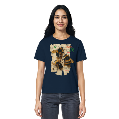 vegwear "no bees no life" 2.0 - Damen T-Shirt, bio, vegan