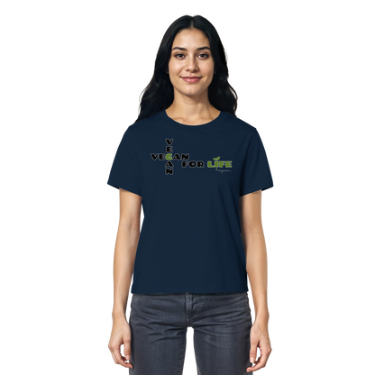 vegwear "vegan for life" - Damen T-Shirt bio vegan fair