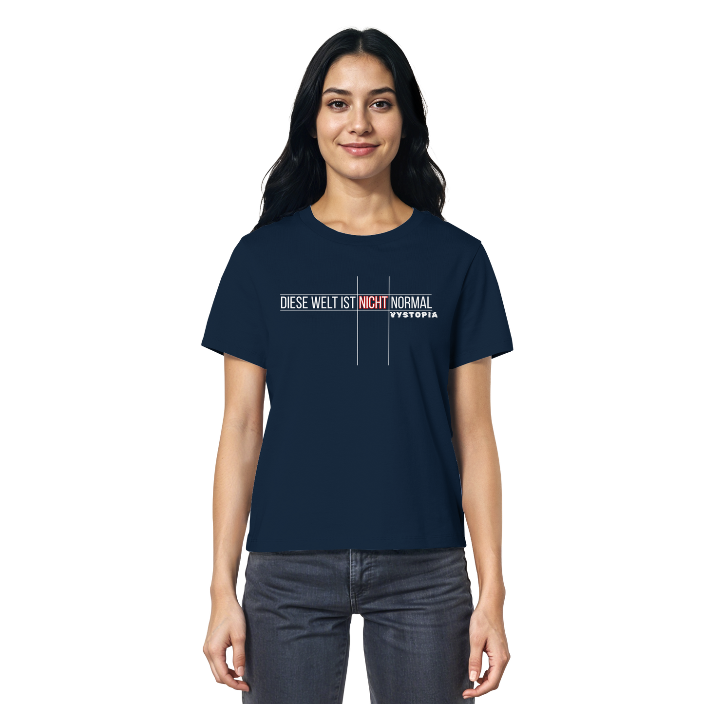 vegwear "Diese Welt ist nicht normal" - Damen Bio T-Shirt