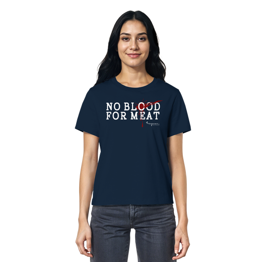 vegwear "no blood for meat" - Ladies Organic Shirt
